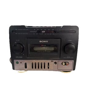 Sony Boombox CFS-1030 AM FM Cassette Player-Corder Works NO SPEAKERS